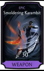 Smoldering Karambit