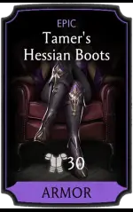 Tamer's Hessian Boots