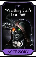 Wrestling Star's Last Puff