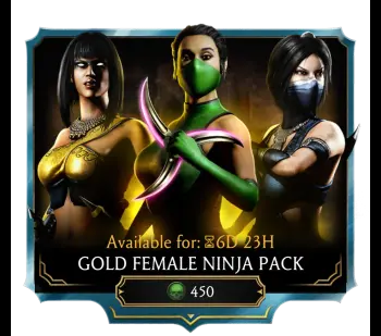 Gold Female Ninja Pack