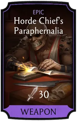 Horde Chief's Paraphernalia