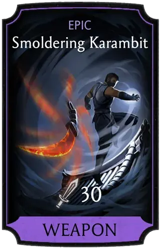 Smoldering Karambit