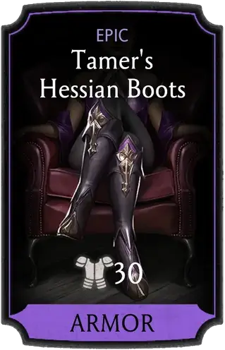 Tamer's Hessian Boots