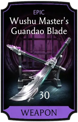 Wushu Master's Guandao Blade