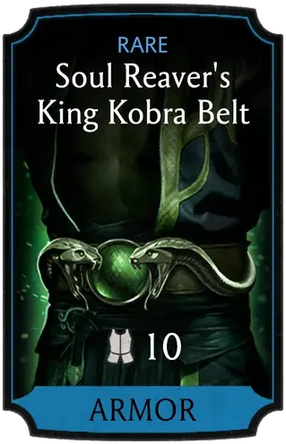 Soul Reaver's King Kobra Belt