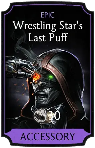 Wrestling Star's Last Puff