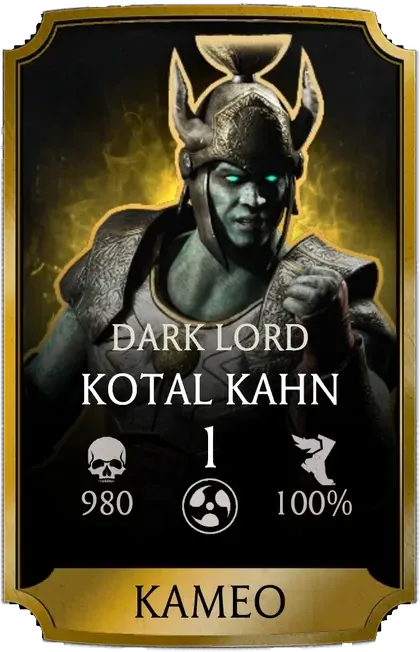 Коталь Кан — Dark Lord