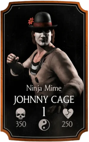 Johnny Cage Ninja Mime