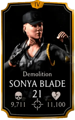 Sonya Blade Demolition