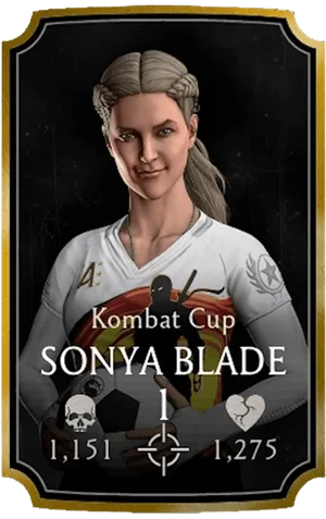 Sonya Blade Kombat Cup