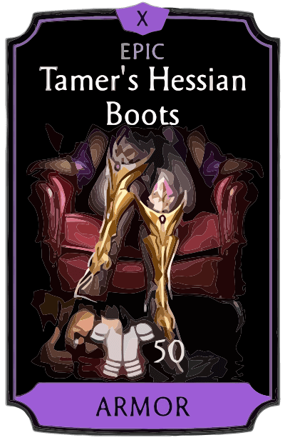 Tamer's Hessian Boots