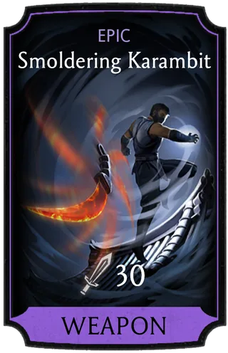 Smoldering Karambit