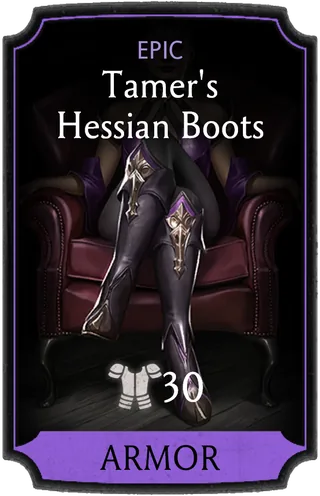 Tamer's Hessian Boots
