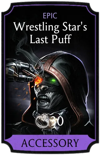 Wrestling Star's Last Puff