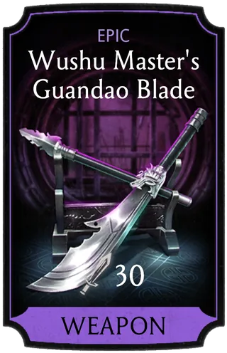 Wushu Master's Guandao Blade