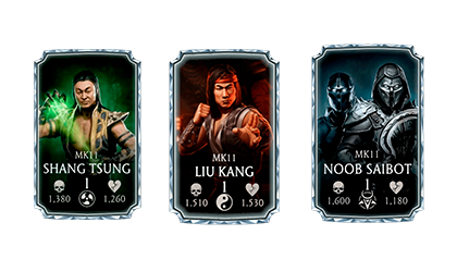MK11 Shang Tsung, MK11 Liu Kang and MK11 Noob Saibot Team