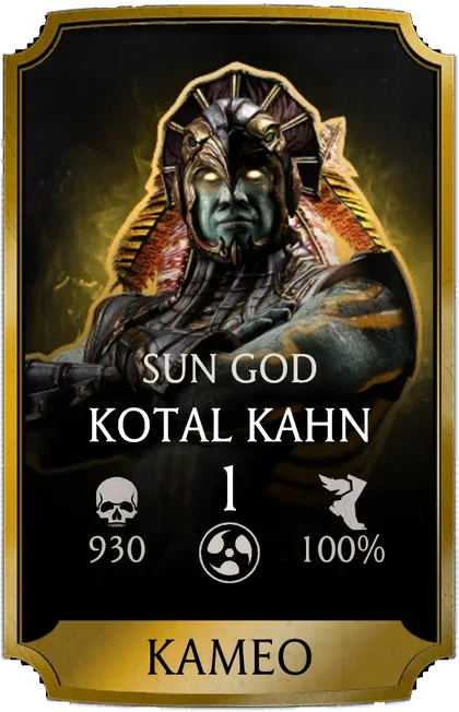 Kotal Kahn - Sun God Kameo