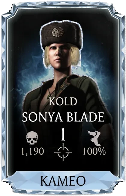 Sonya Blade - Kold War Kameo