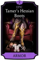 Tamer's Hessian Boots