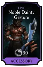 Noble Dainty Gesture