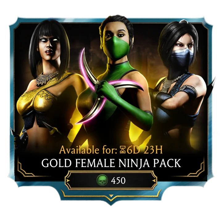 Gold Female Ninja Pack